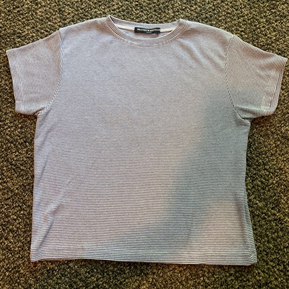 Striped fitted tee